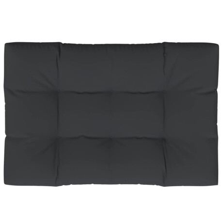 vidaXL Palletkussen 120x80x12 cm stof zwart afbeelding2 - 1