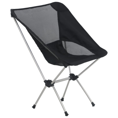 vidaXL Campingstoelen 2 st met draagtas 54x50x65 cm aluminium afbeelding2 - 1