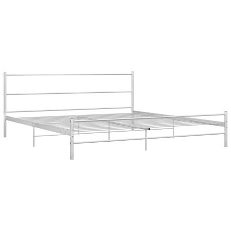 vidaXL Bedframe metaal wit 180x200 cm afbeelding2 - 1