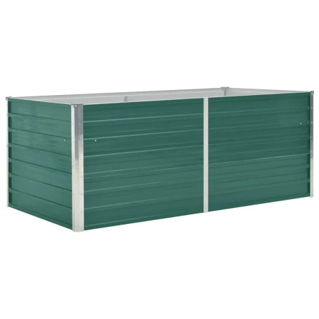 vidaXL Plantenbak verhoogd 160x80x45 cm gegalvaniseerd staal groen afbeelding2 - 1