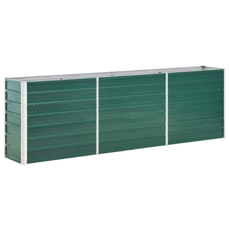 vidaXL Plantenbak verhoogd 240x40x77 cm gegalvaniseerd staal groen afbeelding2 - 1