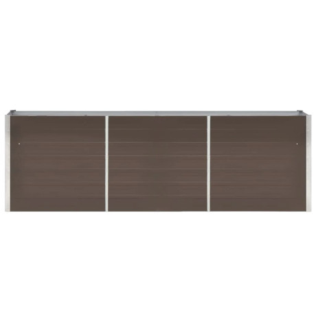 vidaXL Plantenbak verhoogd 240x40x77 cm gegalvaniseerd staal bruin afbeelding2 - 1