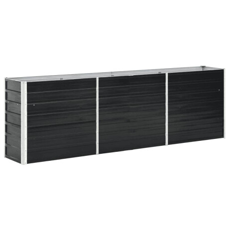 vidaXL Plantenbak verhoogd 240x40x77 cm gegalvaniseerd staal antraciet afbeelding2 - 1