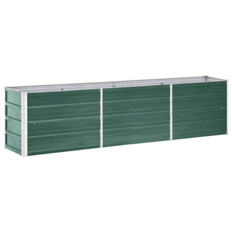 vidaXL Plantenbak verhoogd 240x40x45 cm gegalvaniseerd staal groen afbeelding2 - 1