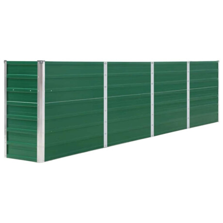 vidaXL Plantenbak verhoogd 320x40x77 cm gegalvaniseerd staal groen afbeelding2 - 1