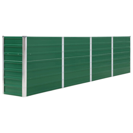 vidaXL Plantenbak verhoogd 320x40x77 cm gegalvaniseerd staal groen afbeelding2 - 1