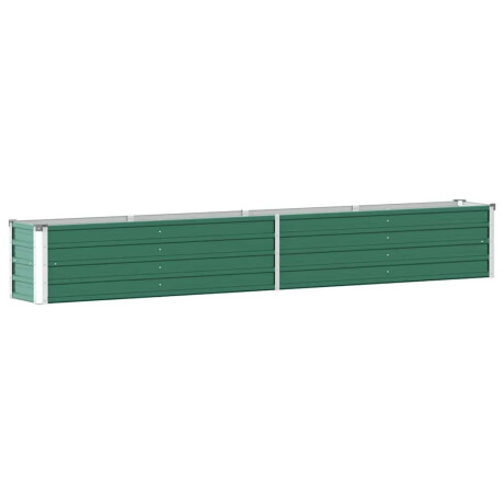 vidaXL Plantenbak verhoogd 320x40x45 cm gegalvaniseerd staal groen afbeelding2 - 1