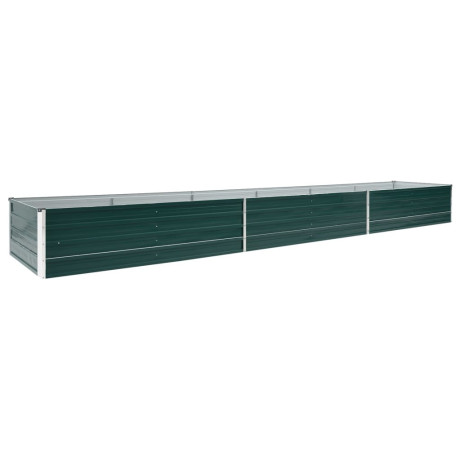 vidaXL Plantenbak verhoogd 480x80x45 cm gegalvaniseerd staal groen afbeelding2 - 1