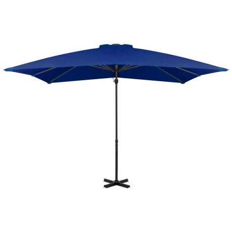 vidaXL Zweefparasol met aluminium paal 250x250 cm azuurblauw afbeelding2 - 1