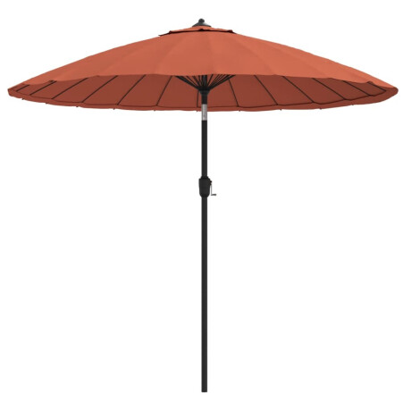 vidaXL Parasol met aluminium paal 270 cm terracottakleurig afbeelding2 - 1