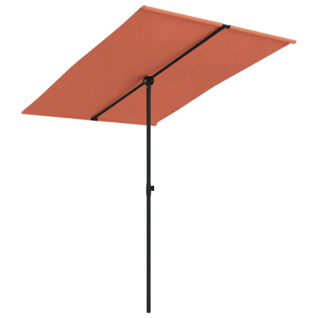 vidaXL Parasol met aluminium paal 2x1,5 m terracottakleurig afbeelding2 - 1
