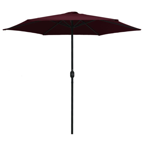 vidaXL Parasol met aluminium paal 270x246 cm bordeauxrood afbeelding2 - 1