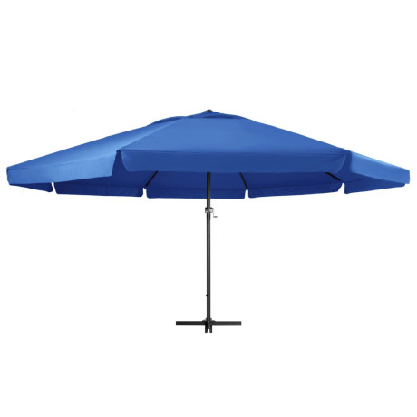 vidaXL Parasol met aluminium paal 500 cm azuurblauw afbeelding2 - 1