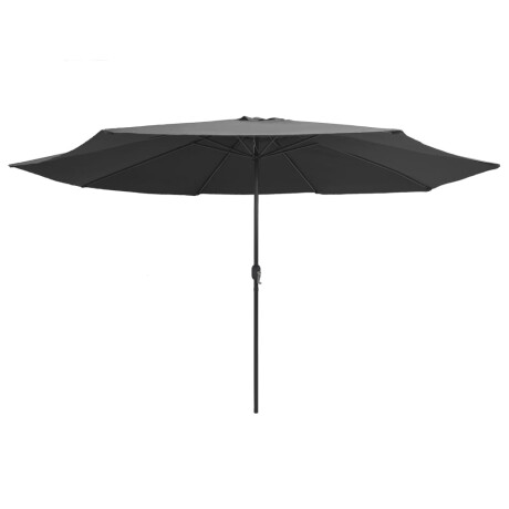 vidaXL Parasol met metalen paal 390 cm antracietkleurig afbeelding2 - 1