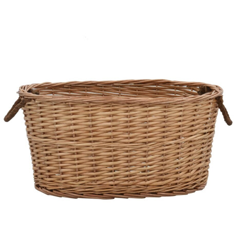 vidaXL Houtmand met handvatten 56x40x28 cm natuurlijk wilgenhout afbeelding2 - 1
