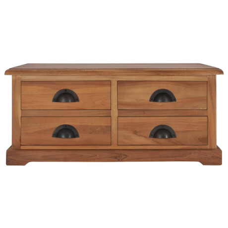 vidaXL Salontafel 68x68x30 cm massief teakhout afbeelding2 - 1