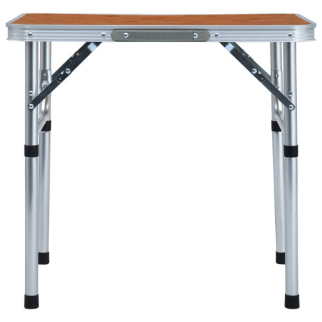 vidaXL Campingtafel inklapbaar 60x45 cm aluminium afbeelding2 - 1