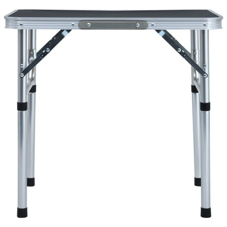vidaXL Campingtafel inklapbaar 60x45 cm aluminium grijs afbeelding2 - 1