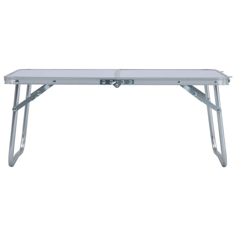 vidaXL Campingtafel inklapbaar 60x40 cm aluminium wit afbeelding2 - 1