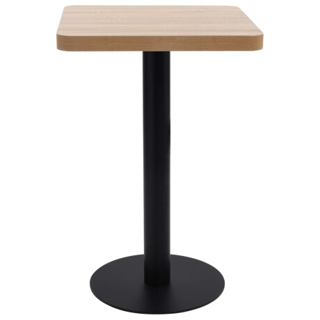 vidaXL Bistrotafel 50x50 cm MDF lichtbruin afbeelding2 - 1