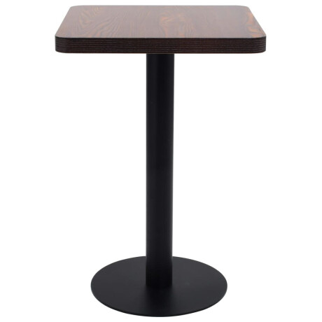 vidaXL Bistrotafel 50x50 cm MDF donkerbruin afbeelding2 - 1