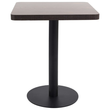 vidaXL Bistrotafel 60x60 cm MDF donkerbruin afbeelding2 - 1