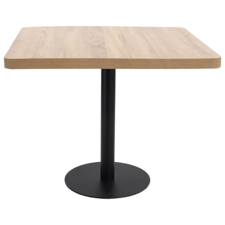 vidaXL Bistrotafel 80x80 cm MDF lichtbruin afbeelding2 - 1