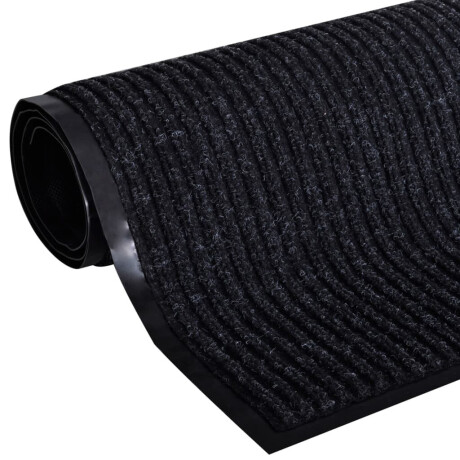 vidaXL Deurmat 117x220 cm PVC zwart afbeelding2 - 1