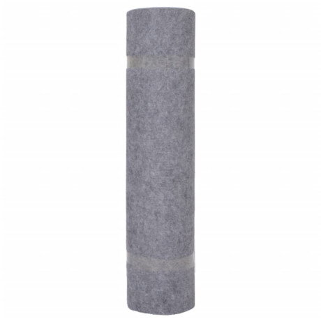 vidaXL Tapijt 1,2x15 m ribstof grijs afbeelding2 - 1