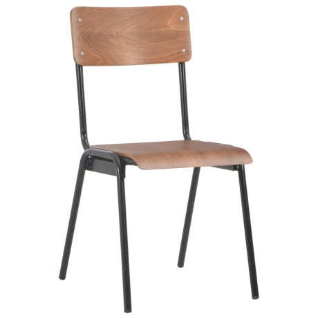 vidaXL Eetkamerstoelen 6 st multiplex bruin afbeelding2 - 1