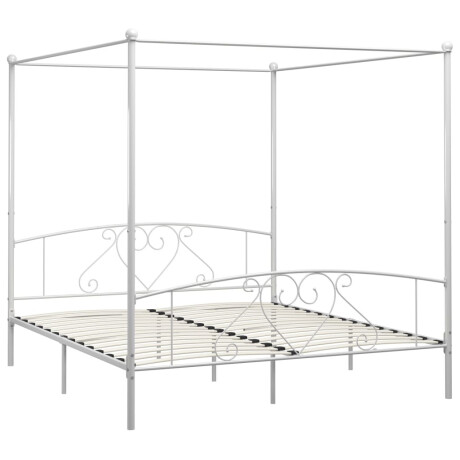 vidaXL Hemelbedframe metaal wit 180x200 cm afbeelding2 - 1