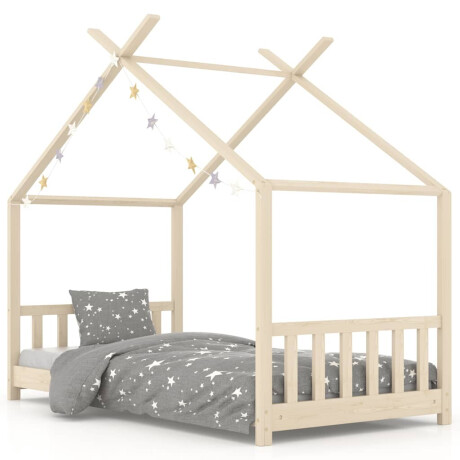 vidaXL Kinderbedframe massief grenenhout 70x140 cm afbeelding2 - 1