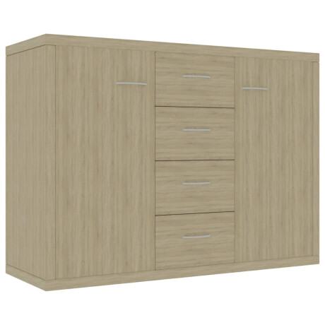 vidaXL Dressoir 88x30x65 cm bewerkt hout sonoma eikenkleurig afbeelding2 - 1