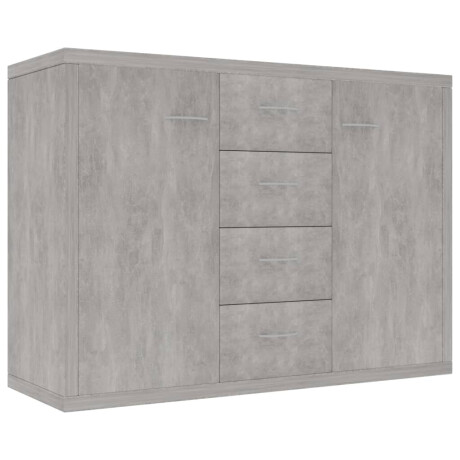 vidaXL Dressoir 88x30x65 cm bewerkt hout betongrijs afbeelding2 - 1