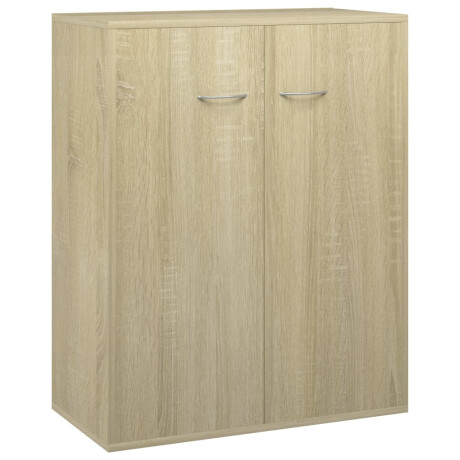 vidaXL Dressoir 60x30x75 cm bewerkt hout sonoma eikenkleurig afbeelding2 - 1