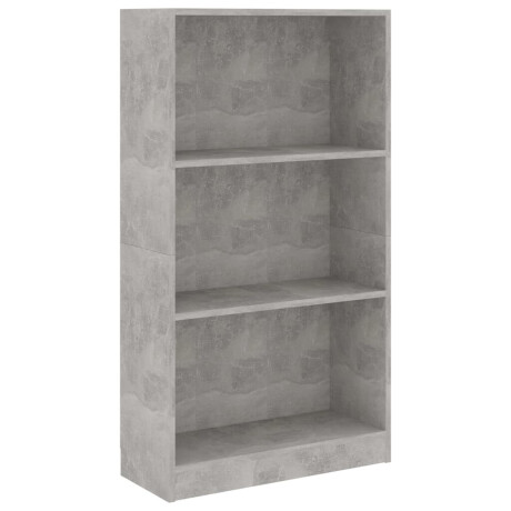 vidaXL Boekenkast met 3 schappen 60x24x109 cm bewerkt hout betongrijs afbeelding2 - 1