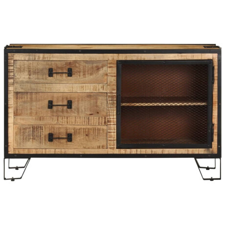 vidaXL Dressoir 100x31x60 cm massief ruw mangohout afbeelding2 - 1