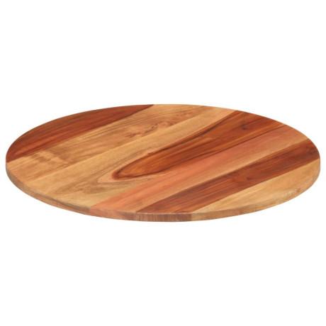 vidaXL Tafelblad rond 15-16 mm 40 cm massief acaciahout afbeelding2 - 1