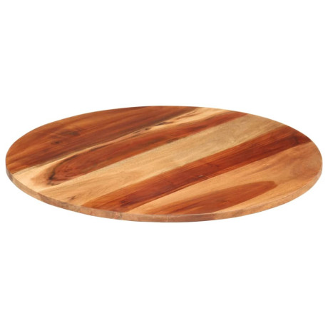 vidaXL Tafelblad rond 15-16 mm 60 cm massief acaciahout afbeelding2 - 1
