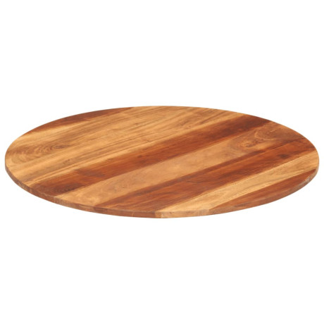 vidaXL Tafelblad rond 15-16 mm 70 cm massief acaciahout afbeelding2 - 1