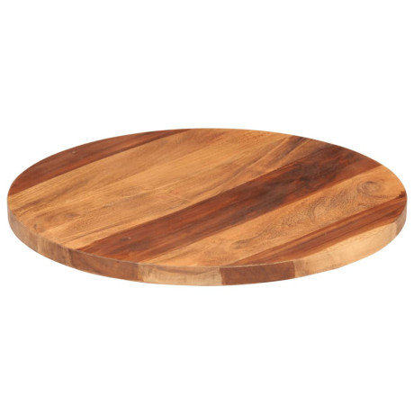 vidaXL Tafelblad rond 25-27 mm 50 cm massief acaciahout afbeelding2 - 1