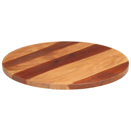 vidaXL Tafelblad rond 25-27 mm 60 cm massief acaciahout afbeelding2 - 1