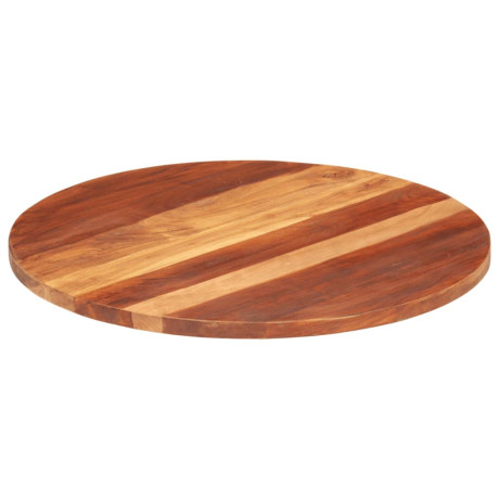 vidaXL Tafelblad rond 25-27 mm 70 cm massief acaciahout afbeelding2 - 1
