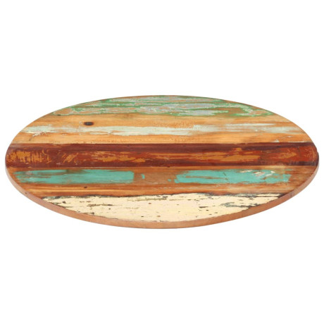 vidaXL Tafelblad rond 15-16 mm 40 cm massief gerecycled hout afbeelding2 - 1