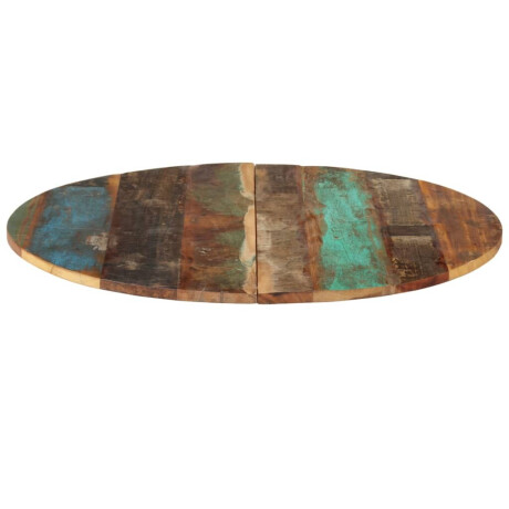vidaXL Tafelblad rond 15-16 mm 80 cm massief gerecycled hout afbeelding2 - 1