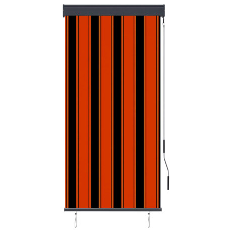 vidaXL Rolgordijn voor buiten 80x250 cm oranje en bruin afbeelding2 - 1