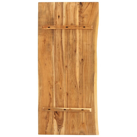 vidaXL Wastafelblad 114x52x2,5 cm massief acaciahout afbeelding2 - 1