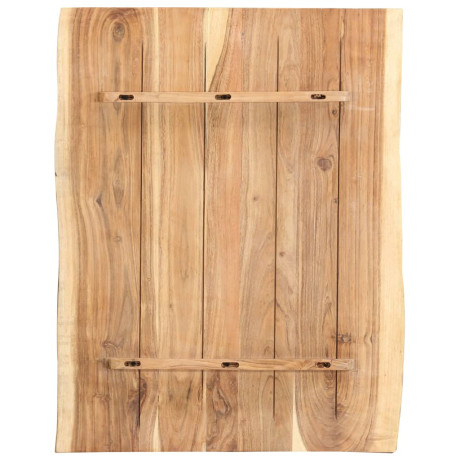 vidaXL Tafelblad 80x(50-60)x3,8 cm massief acaciahout afbeelding2 - 1
