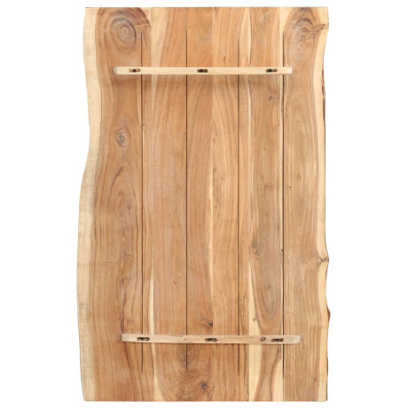 vidaXL Tafelblad 100x(50-60)x3,8 cm massief acaciahout afbeelding2 - 1