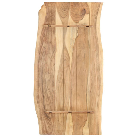 vidaXL Tafelblad 118x(50-60)x2,5 cm massief acaciahout afbeelding2 - 1